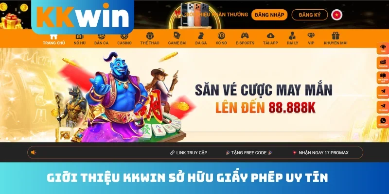 Giới thiệu KKwin sở hữu giấy phép uy tín